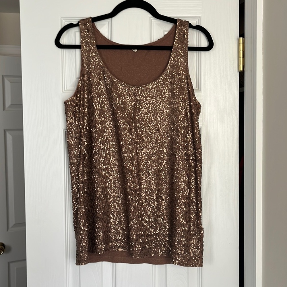 J. Crew Sequins Tank Top
